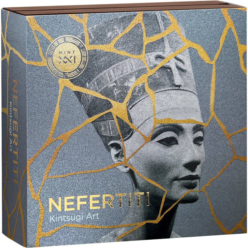 2026 Kintsugi Art - Nefertiti 2oz Silver Antique Coin Shipper