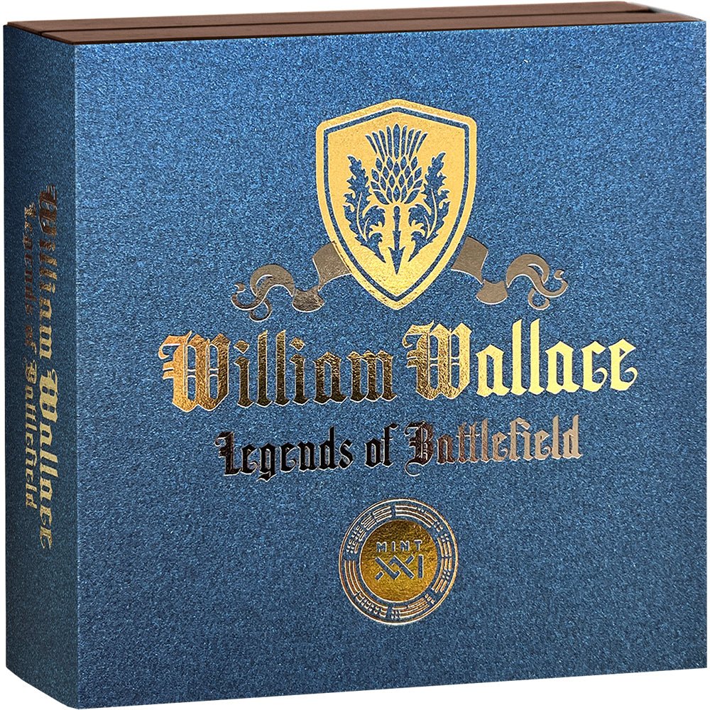2026 Legends Of Battlefield - William Wallace 2oz Silver Antique Coin Shipper