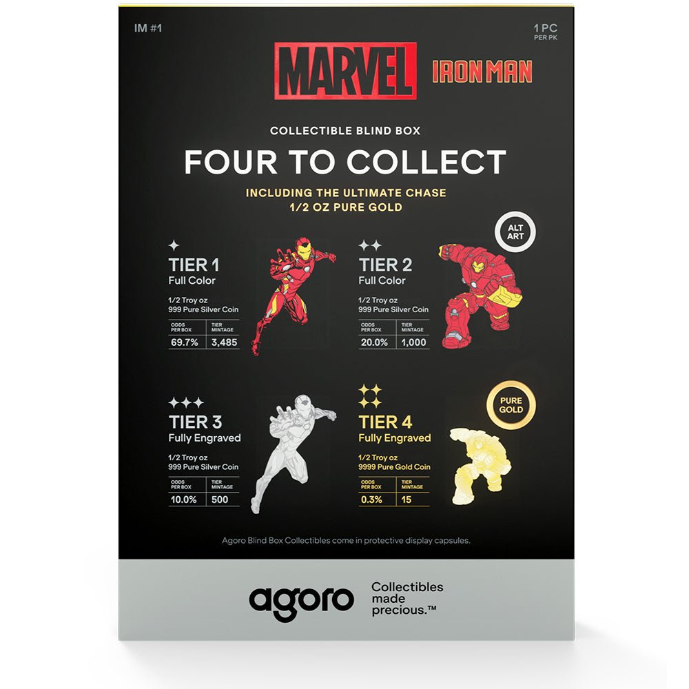 2026 Marvel - Iron Man 1/2oz Coin Blind Box Info