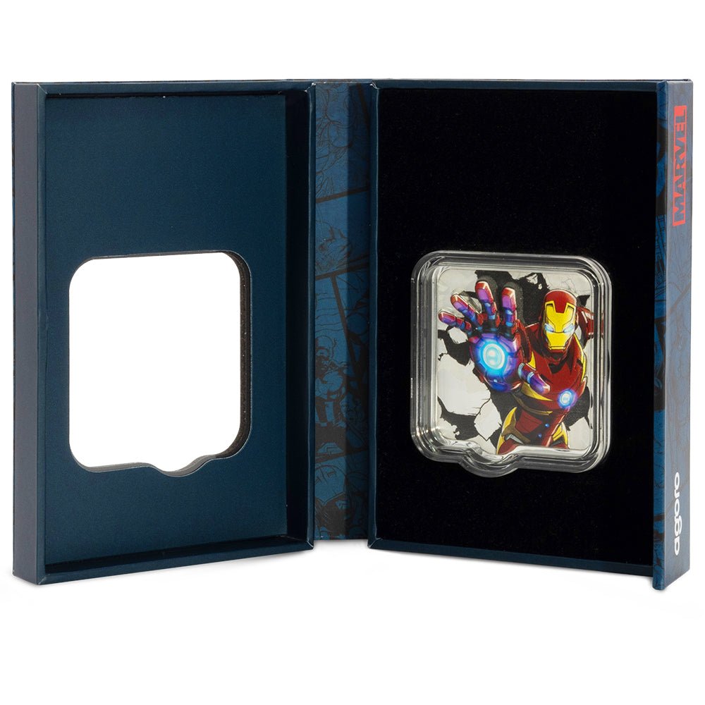 2026 Marvel - Iron Man 'ZAPT!!' 2oz Silver Collectible Coin Case