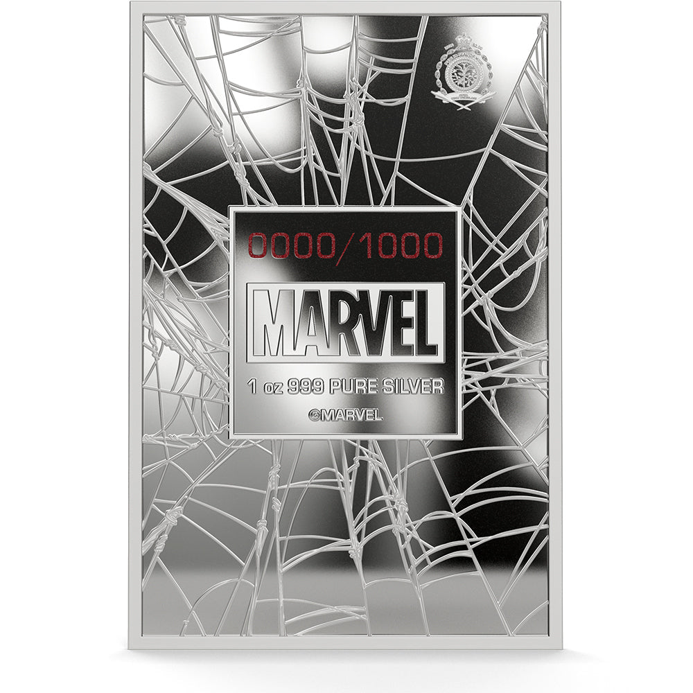 2026 Marvel - The Bite That Changed Everything 1oz Silver Collectible Coin Obverse
