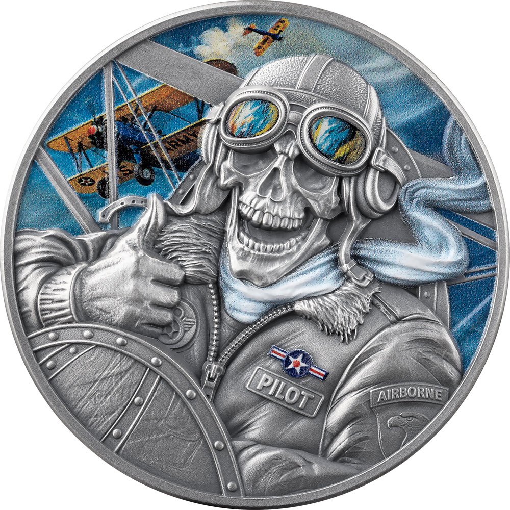 2026 Memento Mori - Pilot 1oz Silver Antique Coin