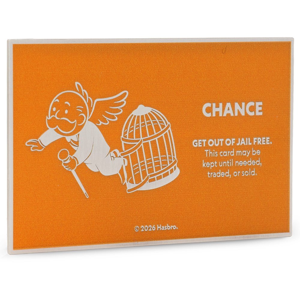 2026 Monopoly - Get Out Of Jail Free 1oz Silver Collectible Coin