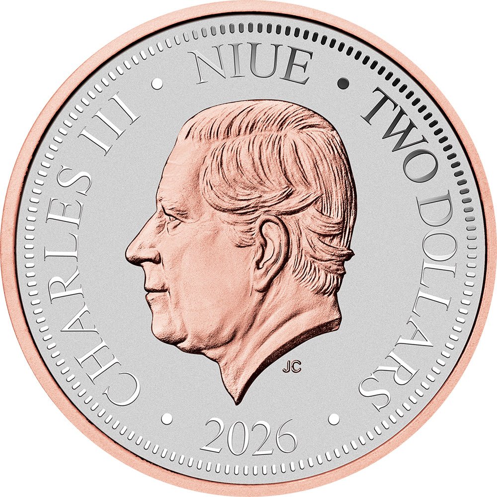 2026 Native Impressions - Wedge-Tailed Eagle 1oz Silver Super Incused Rose Gold Coin Obverse