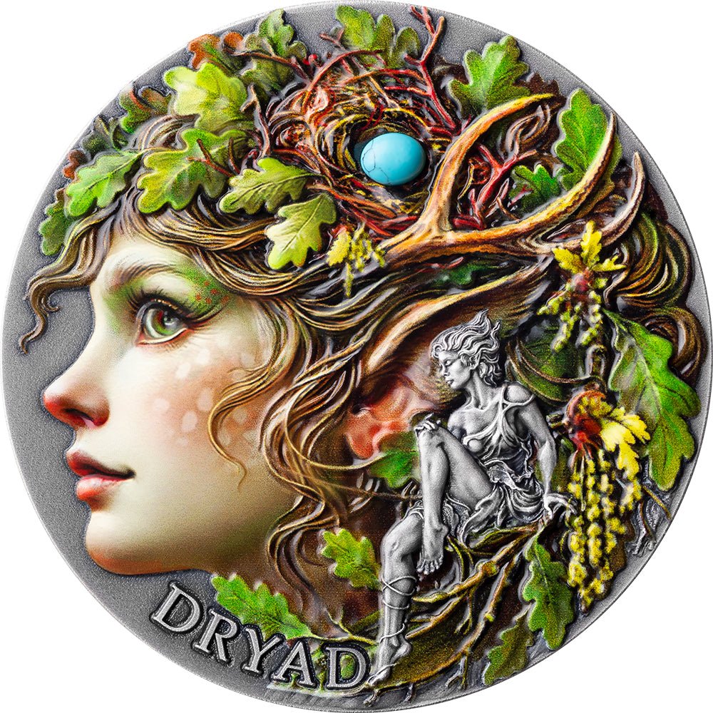 2026 Dryad 2oz Silver Antique Coin