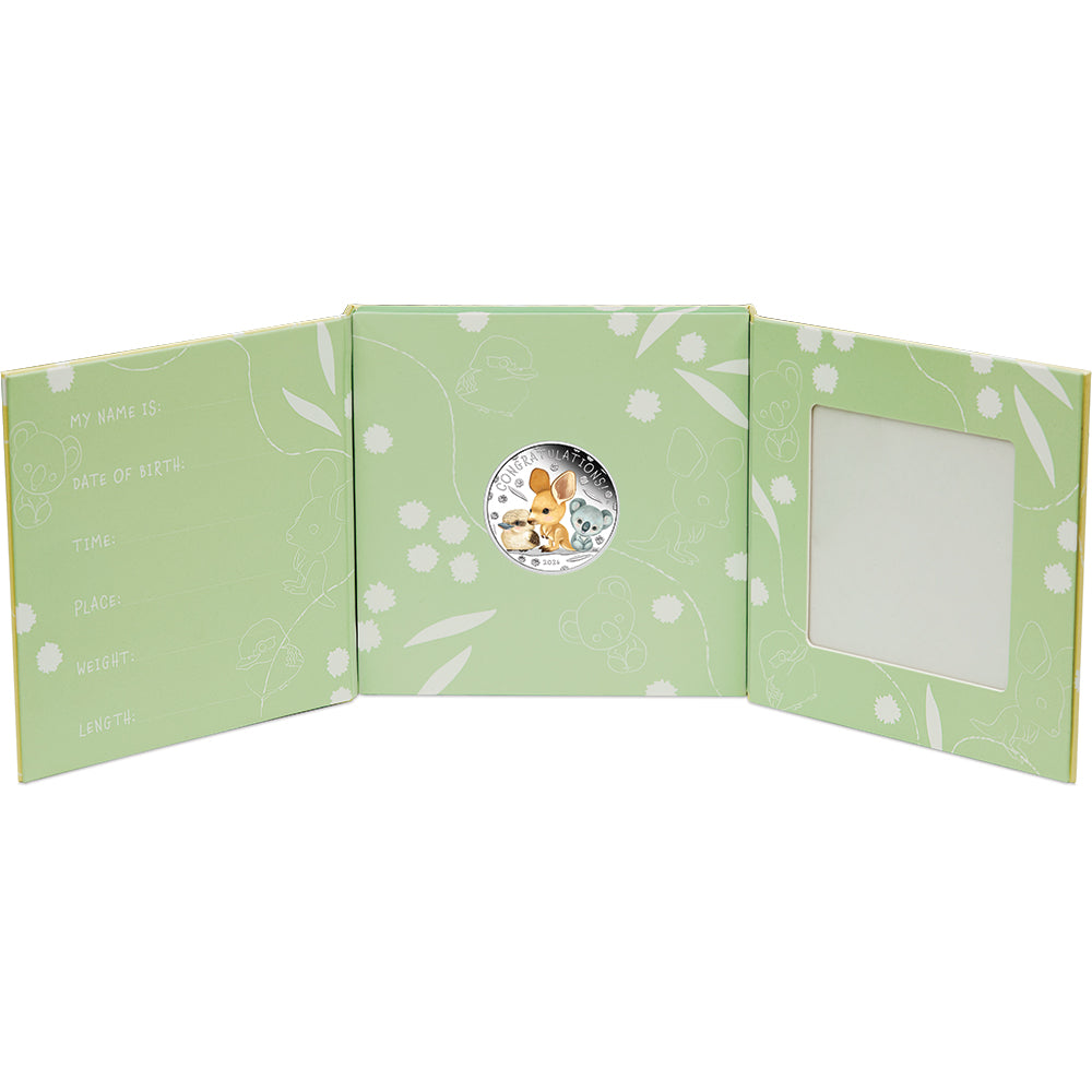 2026 Newborn Baby 1/2oz Silver Proof Coloured Coin Folder