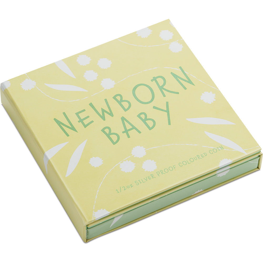 2026 Newborn Baby 1/2oz Silver Proof Coloured Coin Shipper