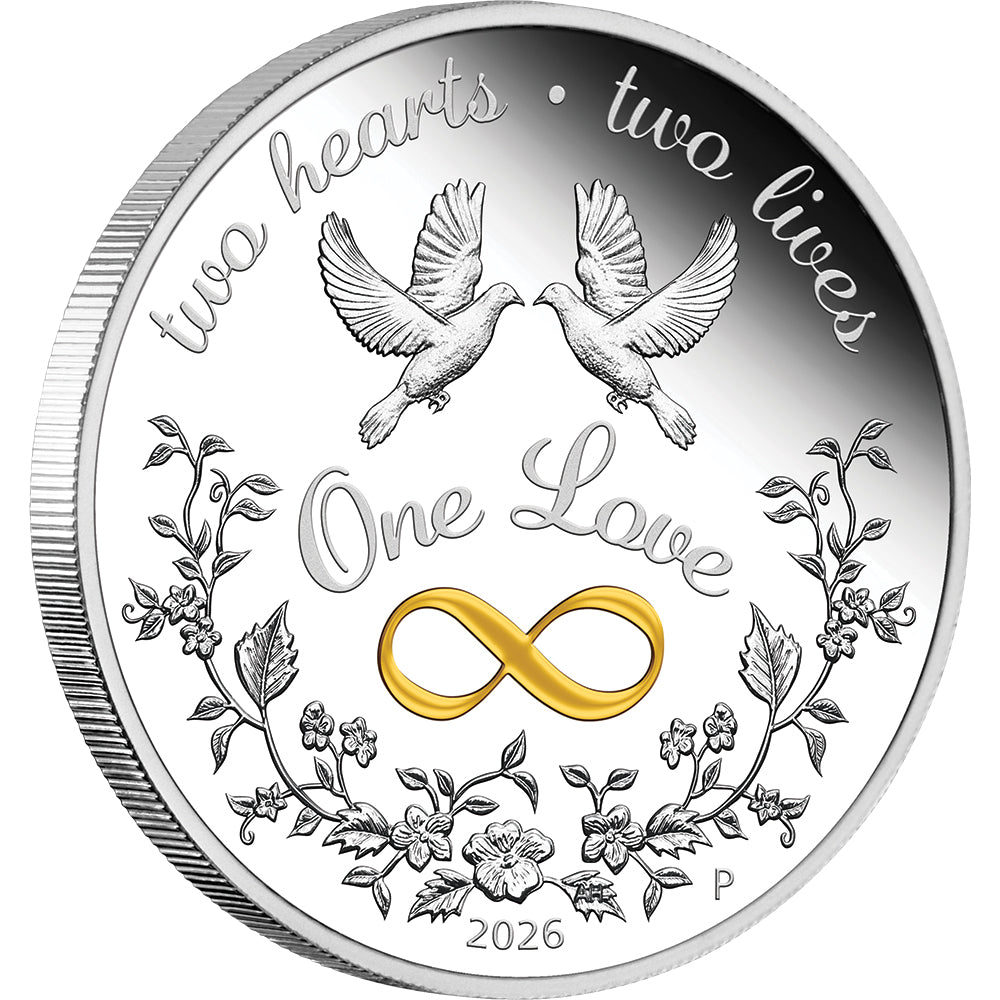 2026 One Love 1oz Silver Proof Coloured Coin