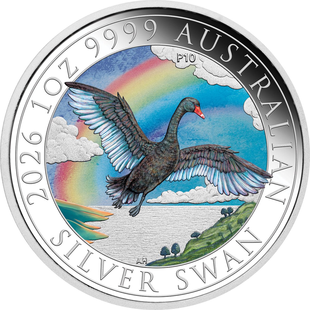 2026 Perth Money Expo ANDA Show Special - Australian Swan 1oz Silver Coloured Coin