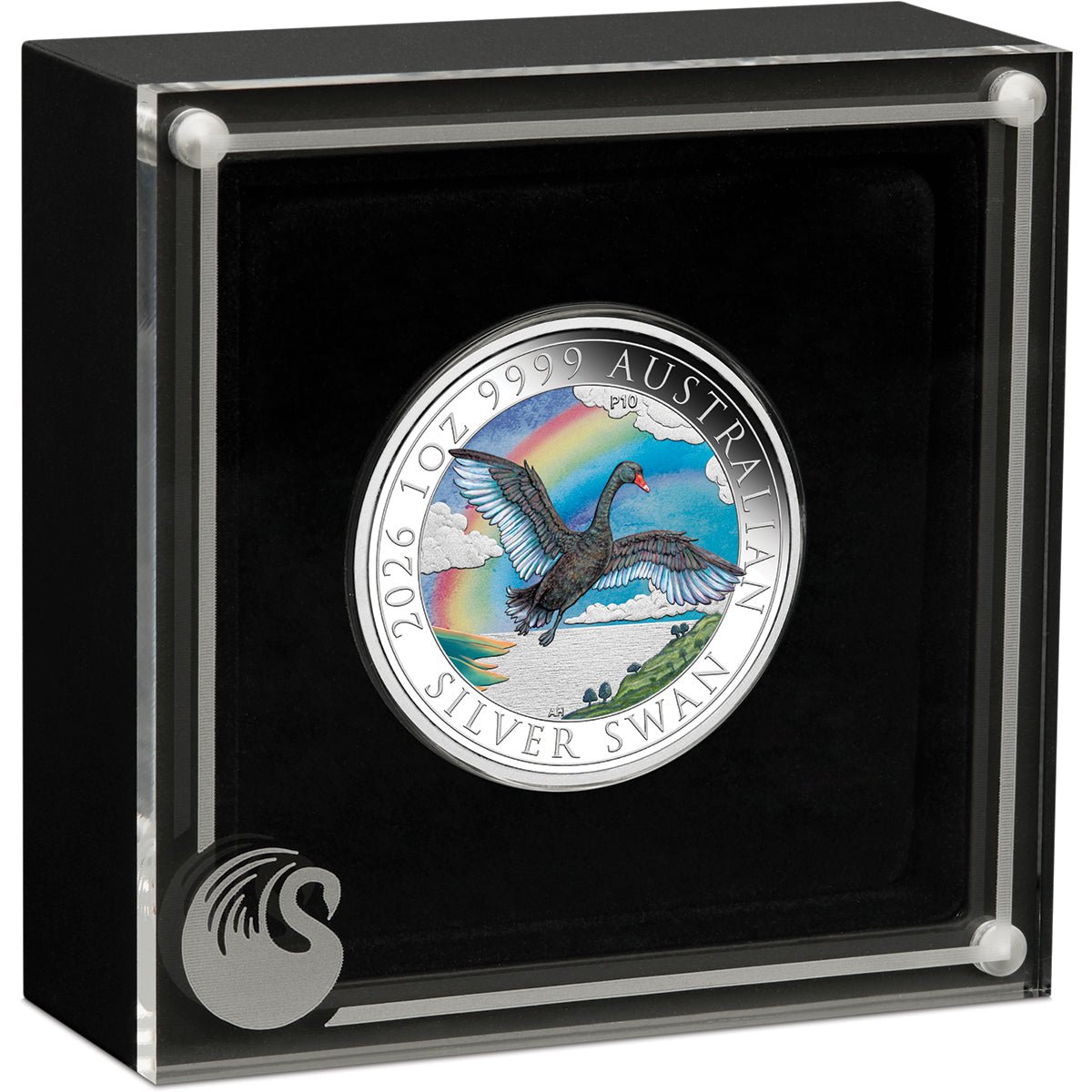 2026 Perth Money Expo ANDA Show Special - Australian Swan 1oz Silver Coloured Coin Case