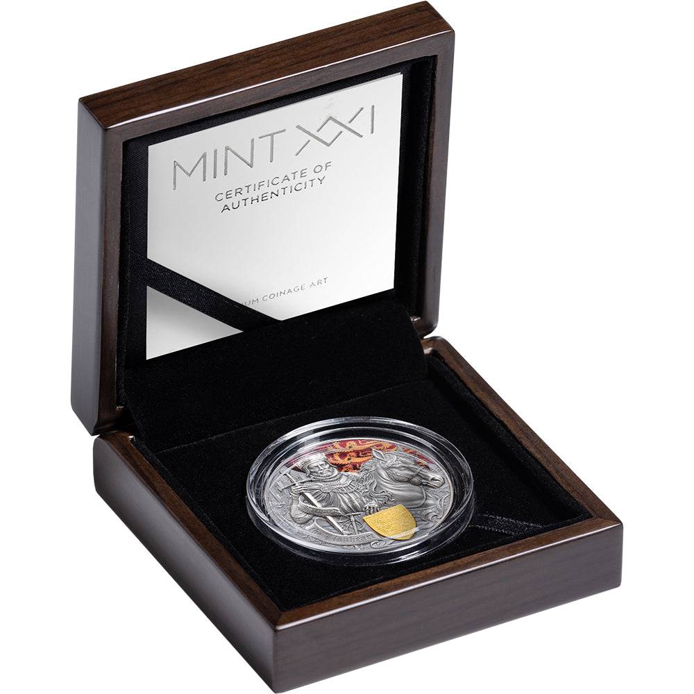 2026 Richard The Lionheart 2oz Silver Antique Coin Case