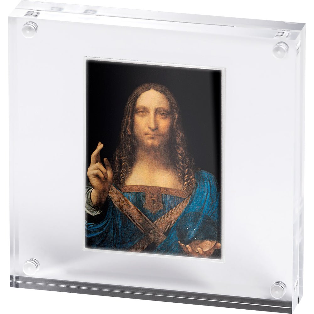 2026 Salvator Mundi - Leonardo da Vinci 1oz Silver Proof Coin Case