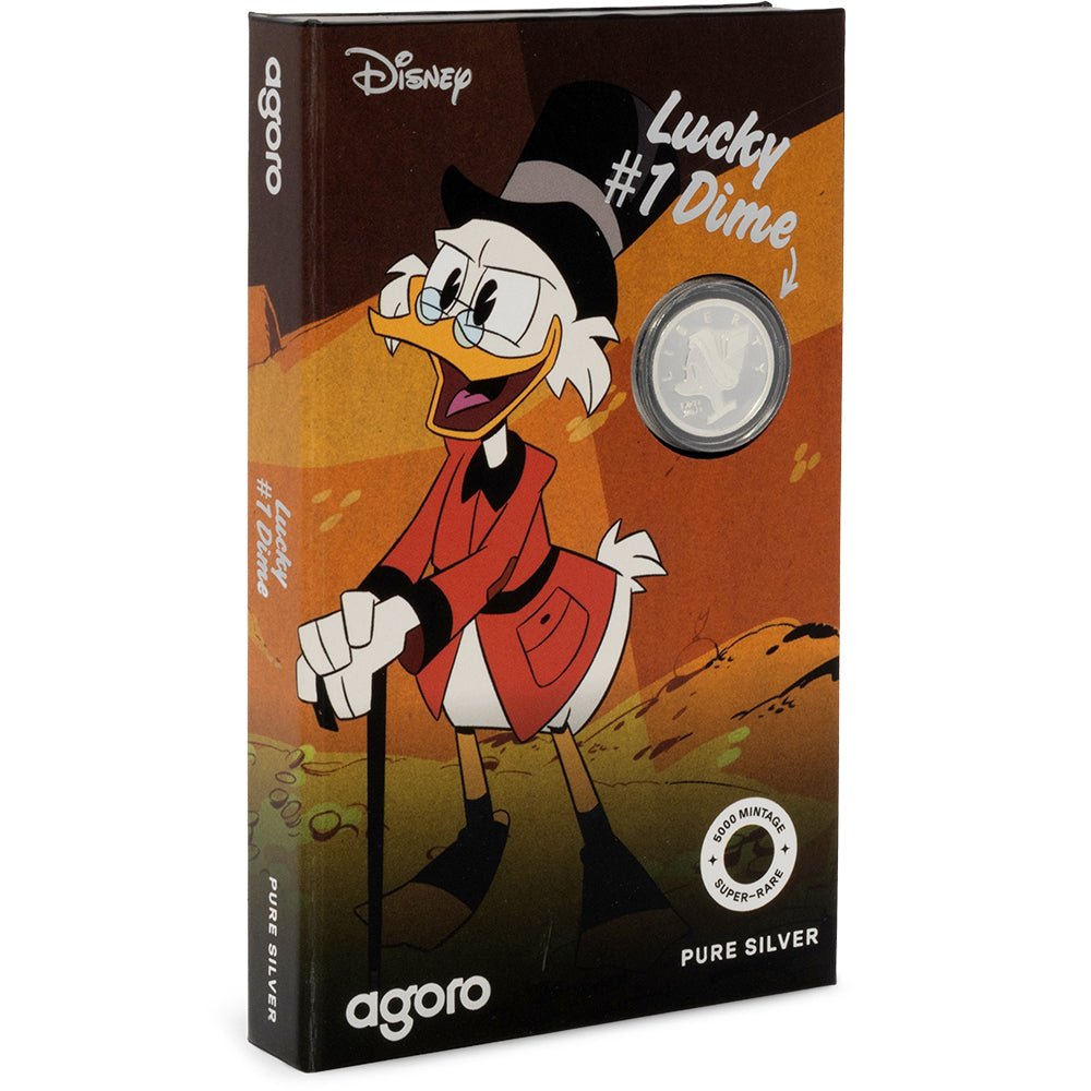 2026 Scrooge McDuck - Lucky #1 Dime 3g Silver Collectible Coin Shipper
