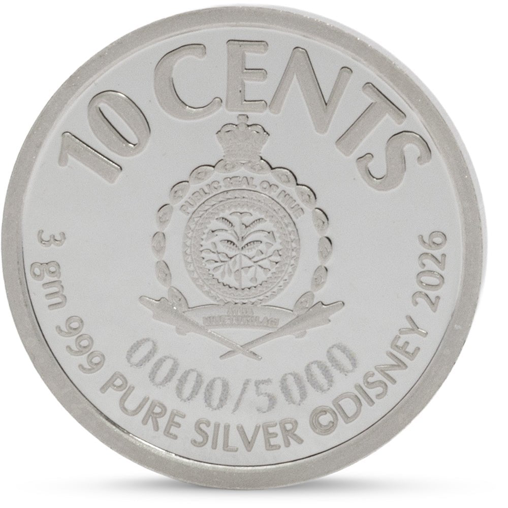 2026 Scrooge McDuck - Lucky #1 Dime 3g Silver Collectible Coin Obverse