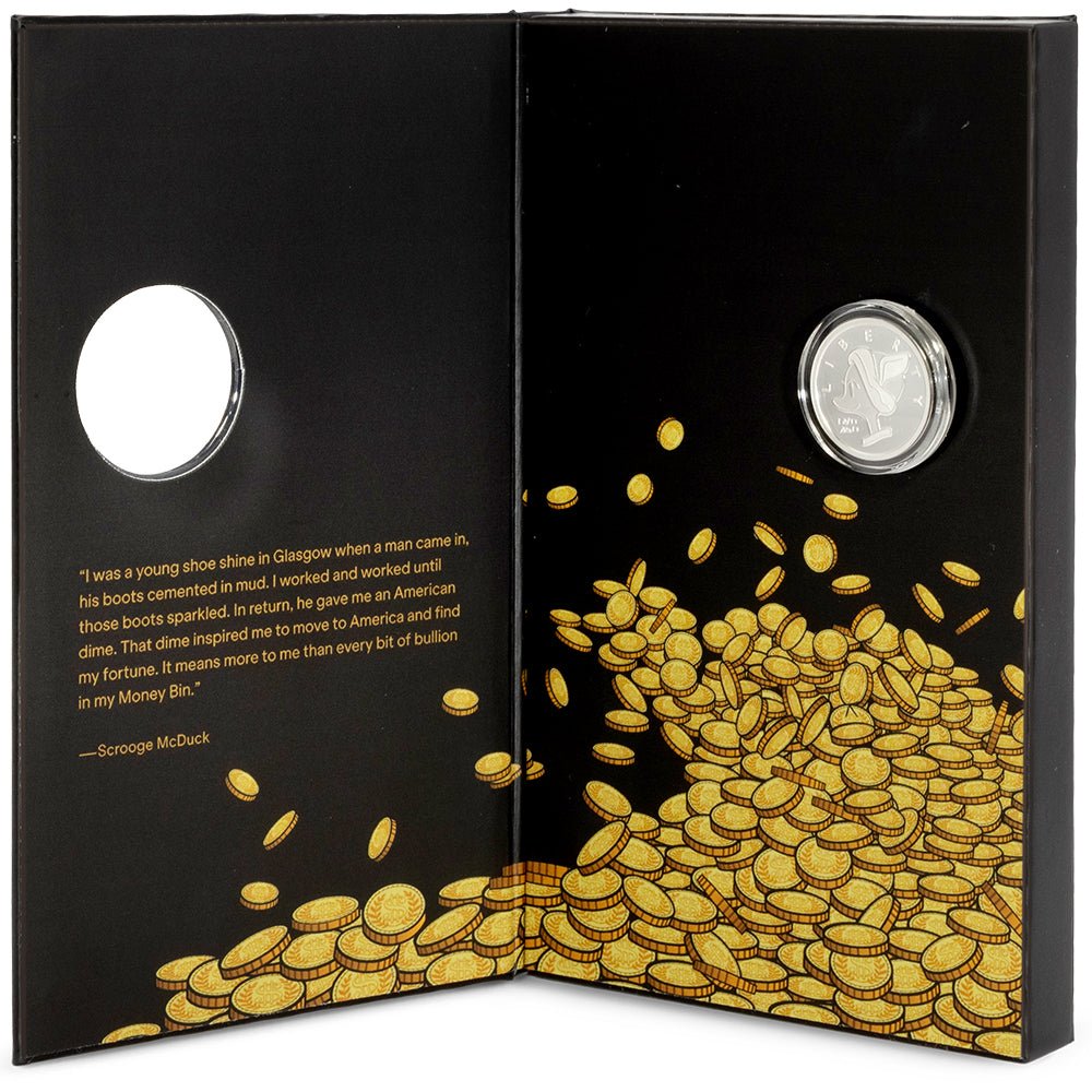 2026 Scrooge McDuck - Lucky #1 Dime 3g Silver Collectible Coin Case