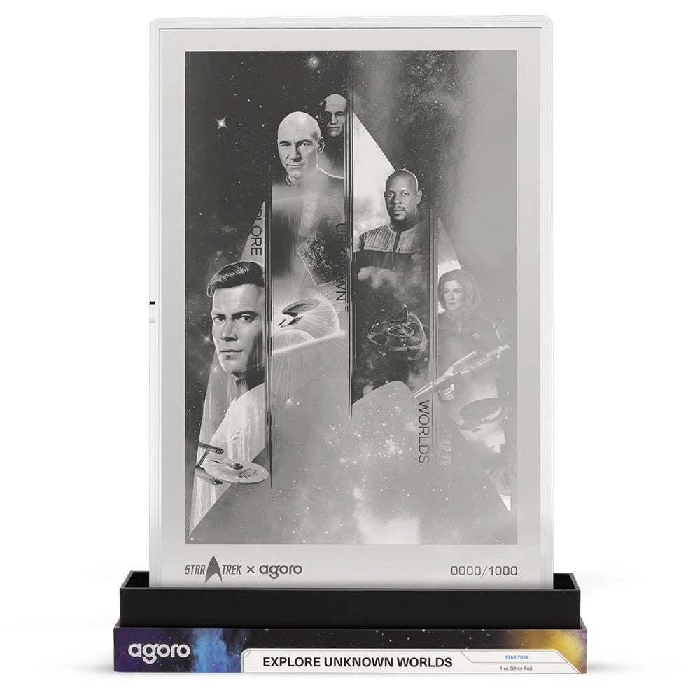 2026 Star Trek Captains: Explore Unknown Worlds 1oz Silver Collectible Foil Holder