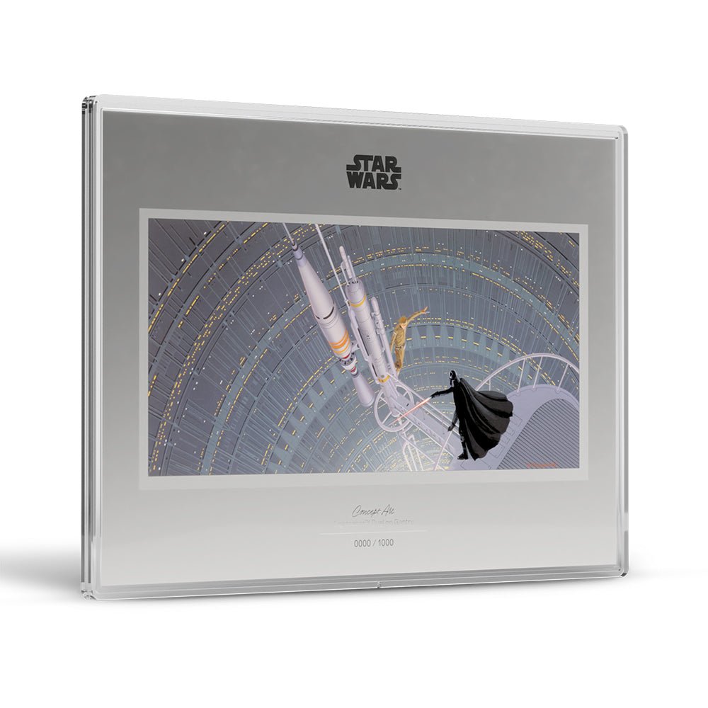 2026 Star Wars™ Concept Art - Lightsaber™ Duel on Gantry 1oz Silver Collectible Foil