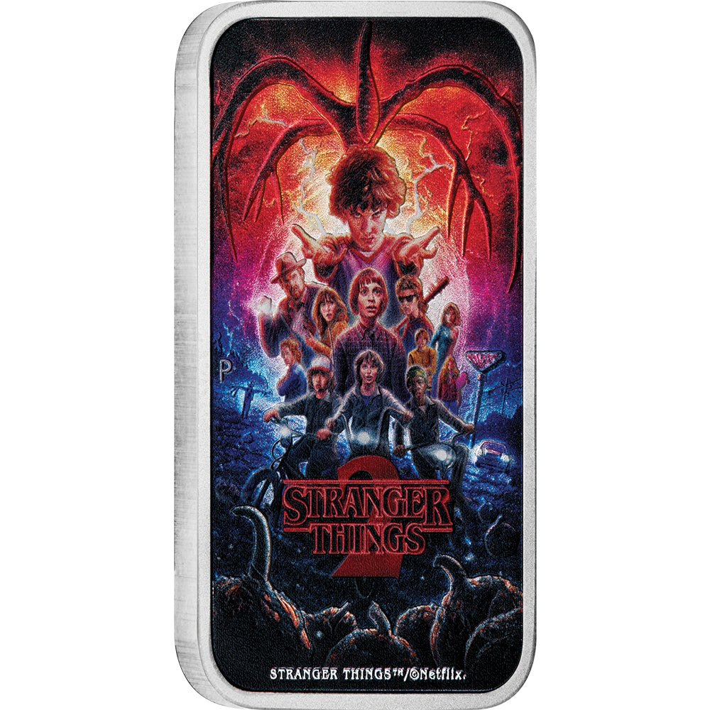 2026 Stranger Things - Season 2 1oz Silver Coloured Rectangular Coin