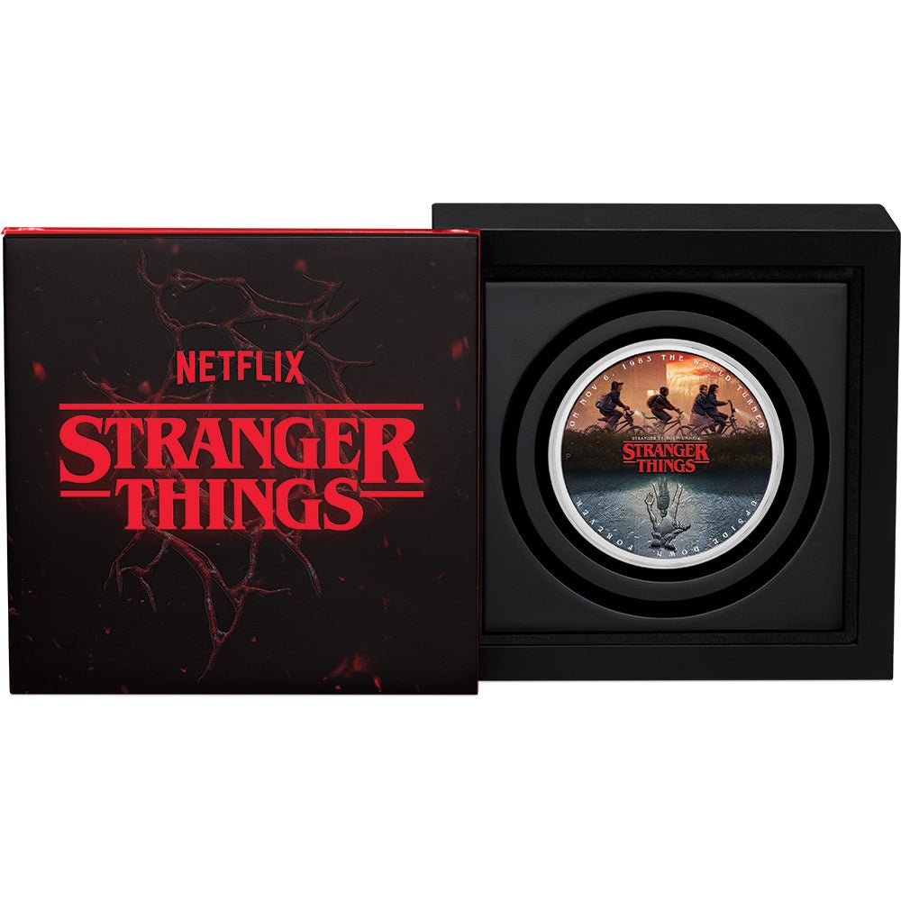 2026 Stranger Things - The Upside Down 1oz Silver Coloured Coin Case