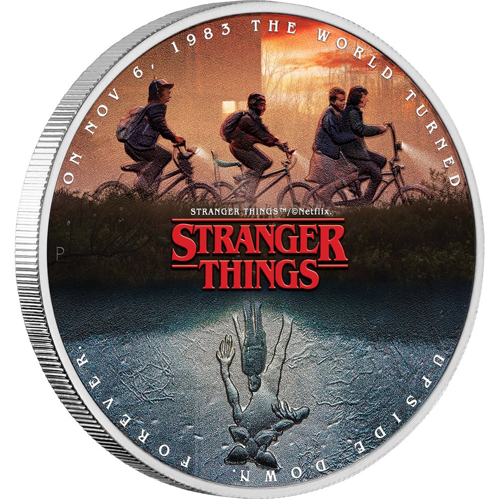 2026 Stranger Things - The Upside Down 1oz Silver Coloured Coin