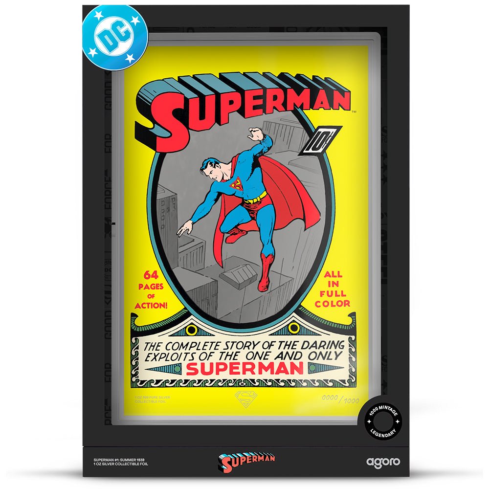 2026 Superman #1: Summer 1939 1oz Silver Collectible Foil Shipper