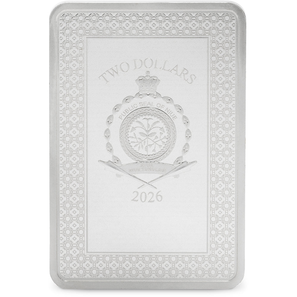 2026 Tarot Cards – Ace Of Pentacles 1oz Silver Collectible Coin Obverse