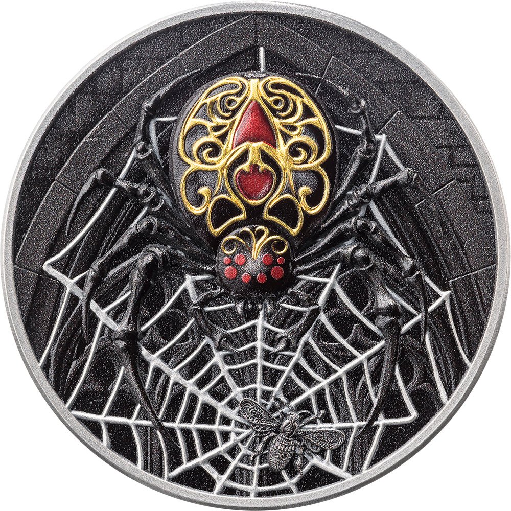 2026 The Black Widow 1oz Silver Antique Coin