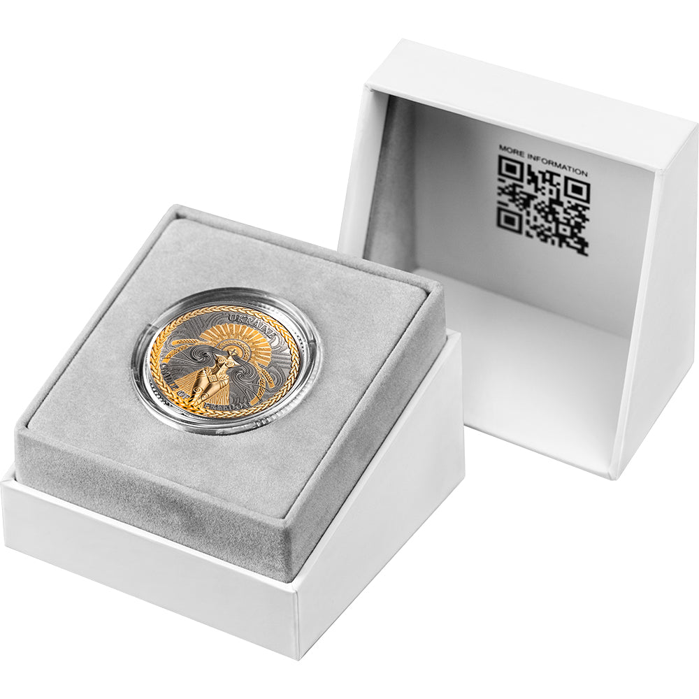 2026 The Cradle Of Freedom- Ukraine 1oz Silver Proof Coin - 1000 satoshi Case