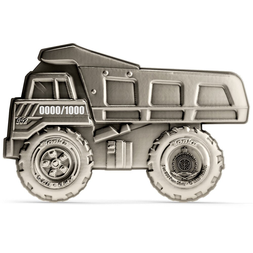 2026 Tonka - Dump Truck 1oz Silver Collectible Coin Obverse