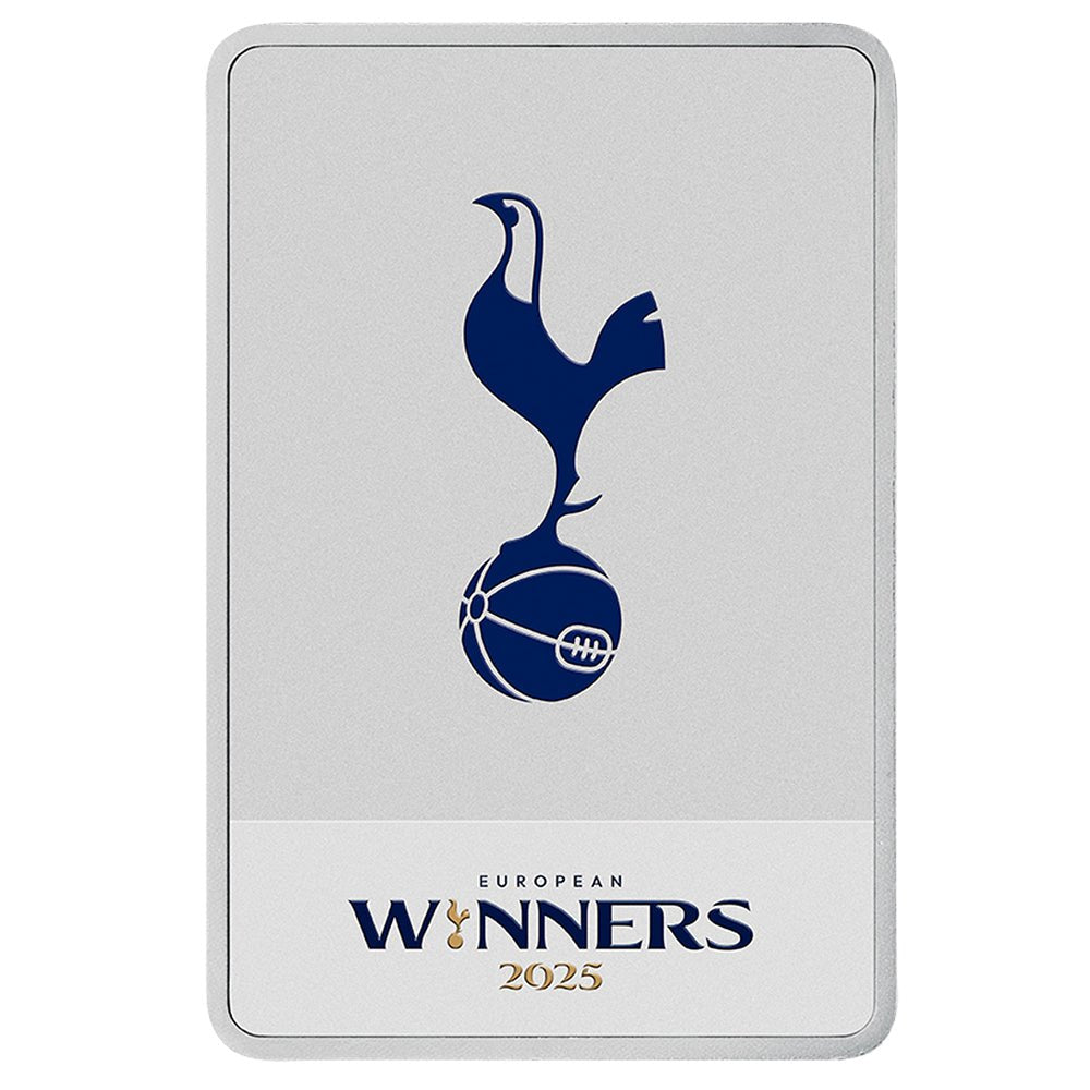 2026 Tottenham Hotspur Europa League Winners - 1oz Collectible Fine Silver Bar Reverse