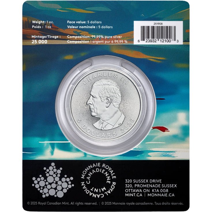 2026 Treasured Silver Maple Leaf: Celebration Privy Mark 1oz Silver Coin (Premium Bullion) Obverse
