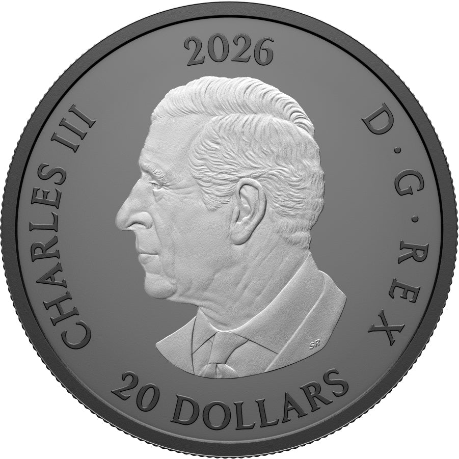 2026 Triple Maple 1oz Fine Silver Coin Obverse