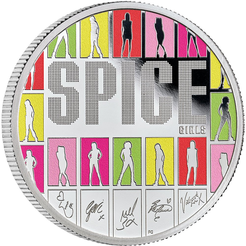 2026 UK The Spice Girls 1oz Silver Proof Colour Coin