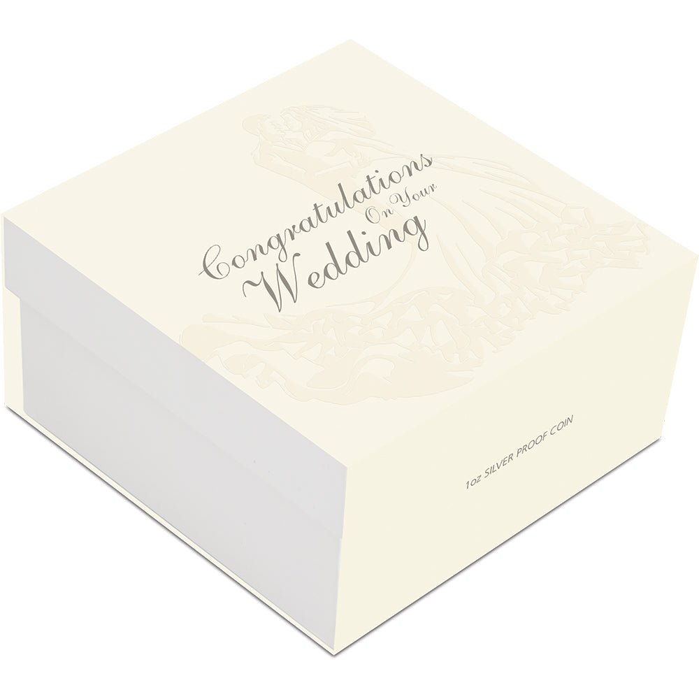 2026 Wedding 1oz Silver Proof Coloured Coin Shipper