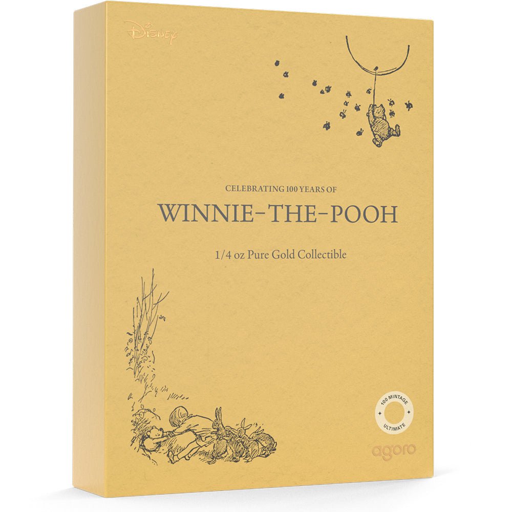 2026 Winnie The Pooh - Celebrating 100 Years 1/4oz Gold Collectible Coin Shipper