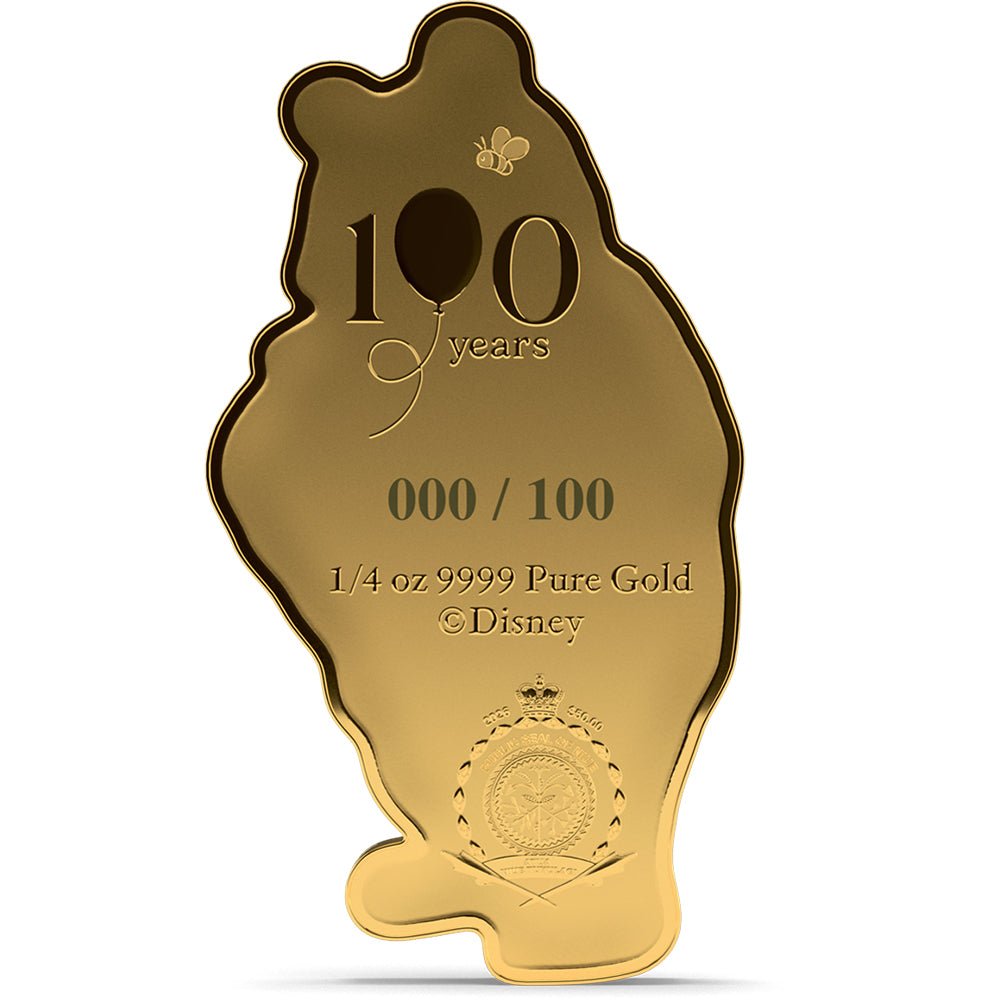 2026 Winnie The Pooh - Celebrating 100 Years 1/4oz Gold Collectible Coin Obverse