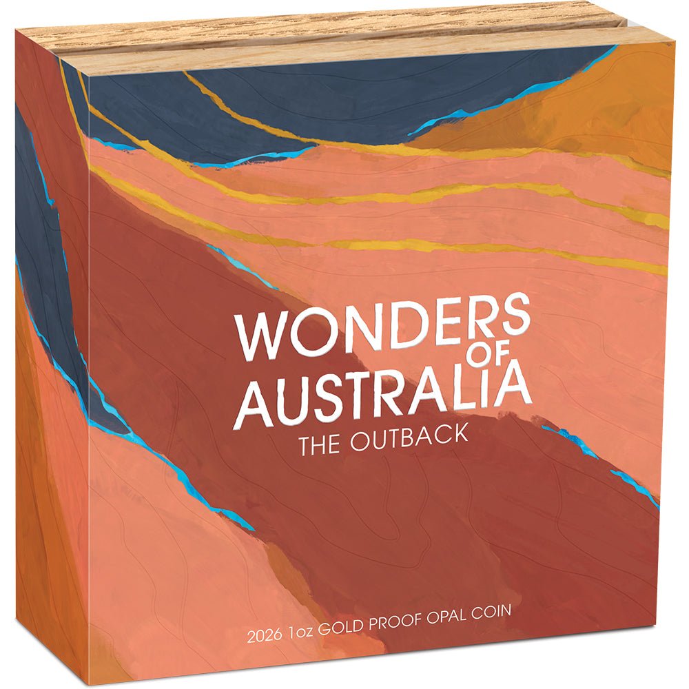 2026 Wonders Of Australia - The Outback 1oz Gold Proof Opal Coin Shipper