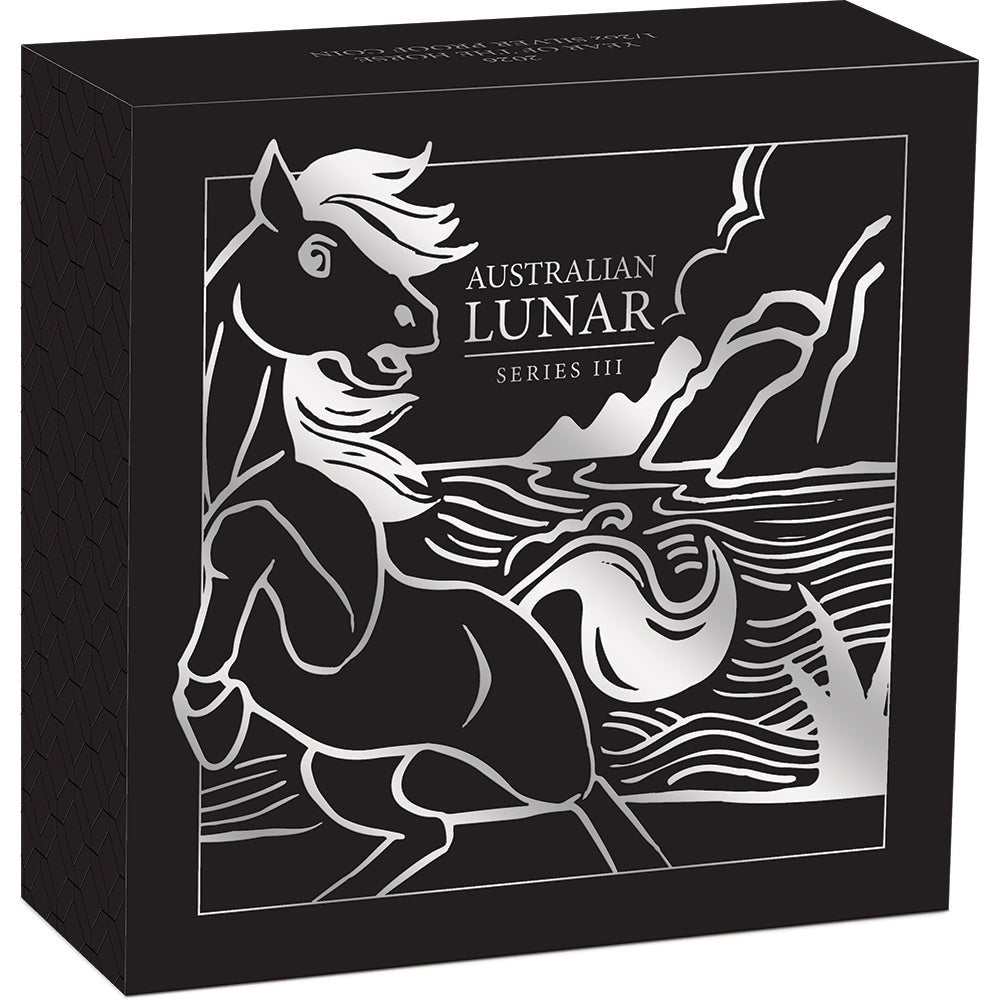 2026 Year Of The Horse 1/2oz Silver Proof Coin Shipper