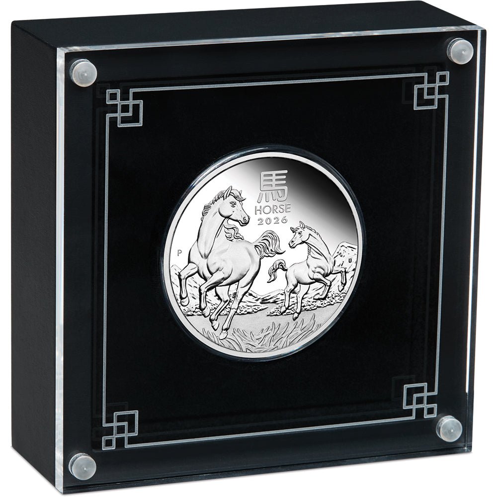 2026 Year Of The Horse 1oz Silver Proof Coin Case