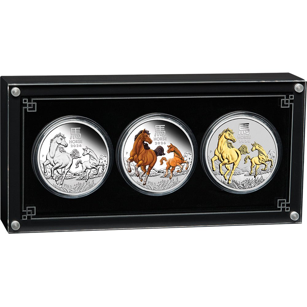 2026 Year Of The Horse 1oz Silver Trio Set