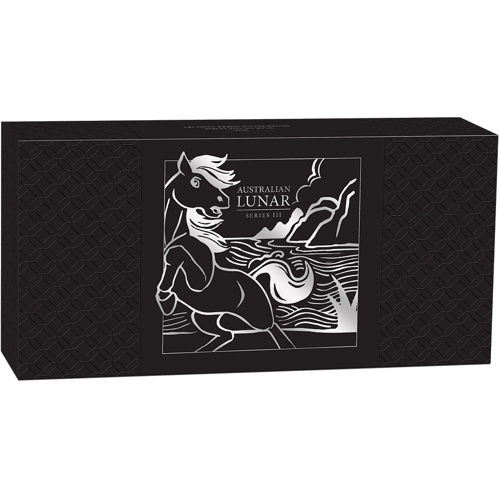 2026 Year Of The Horse Silver Proof Three-Coin Set Shipper