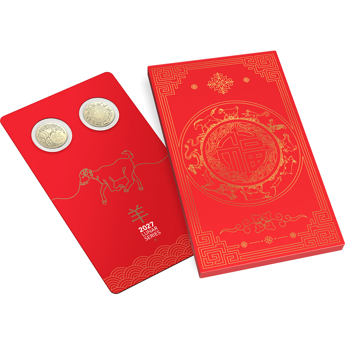 2027 $1 Year Of The Goat Uncirculated Two-Coin Set
