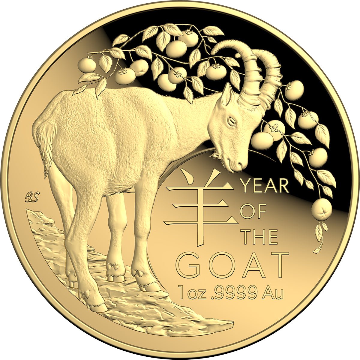 2027 $100 Year Of The Goat 1oz Gold Proof Domed Coin