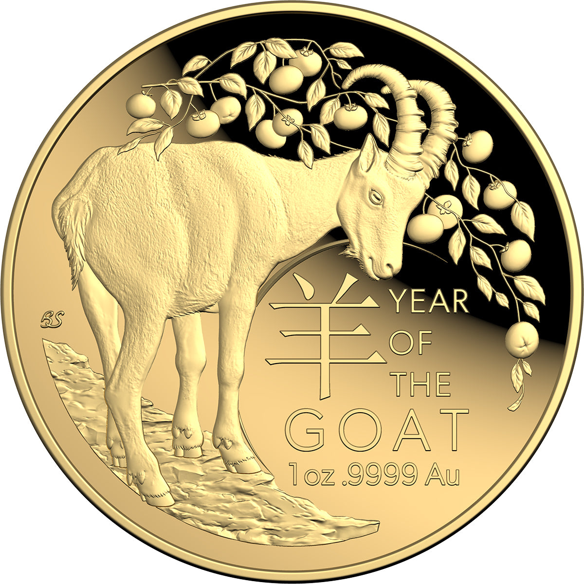 2027 $100 Year Of The Goat 1oz Gold Proof Domed Coin