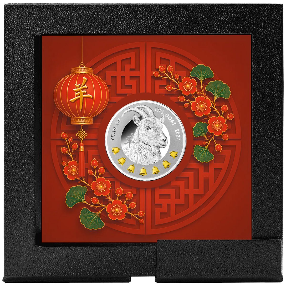 2027 Year Of The Goat - 7 Elements Silver Proof Coin Case