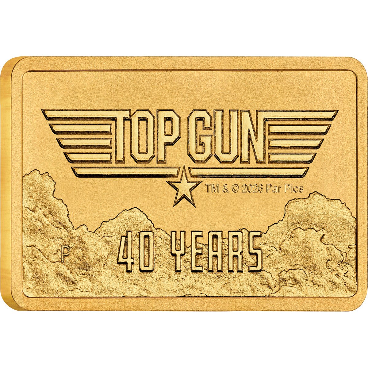 40 Years Of Top Gun 2026 1g Gold Rectangular Coin