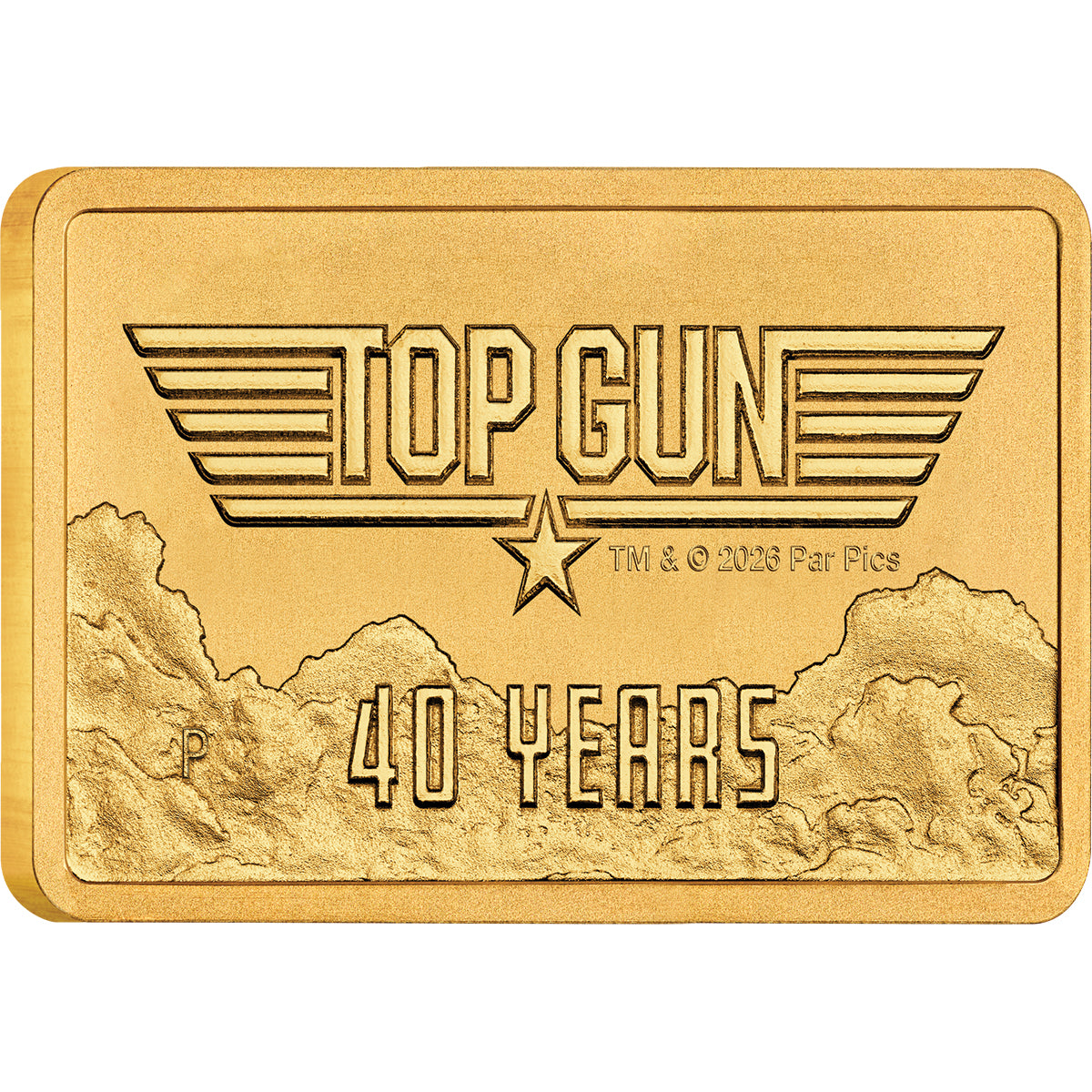 40 Years Of Top Gun 2026 1g Gold Rectangular Coin