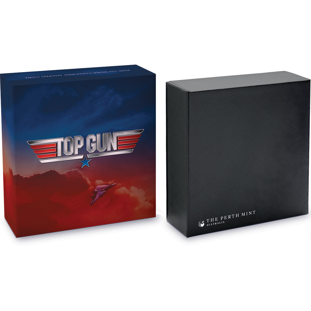 40 Years Of Top Gun 2026 1oz Silver Coloured Logo-Shaped Coin Shipper