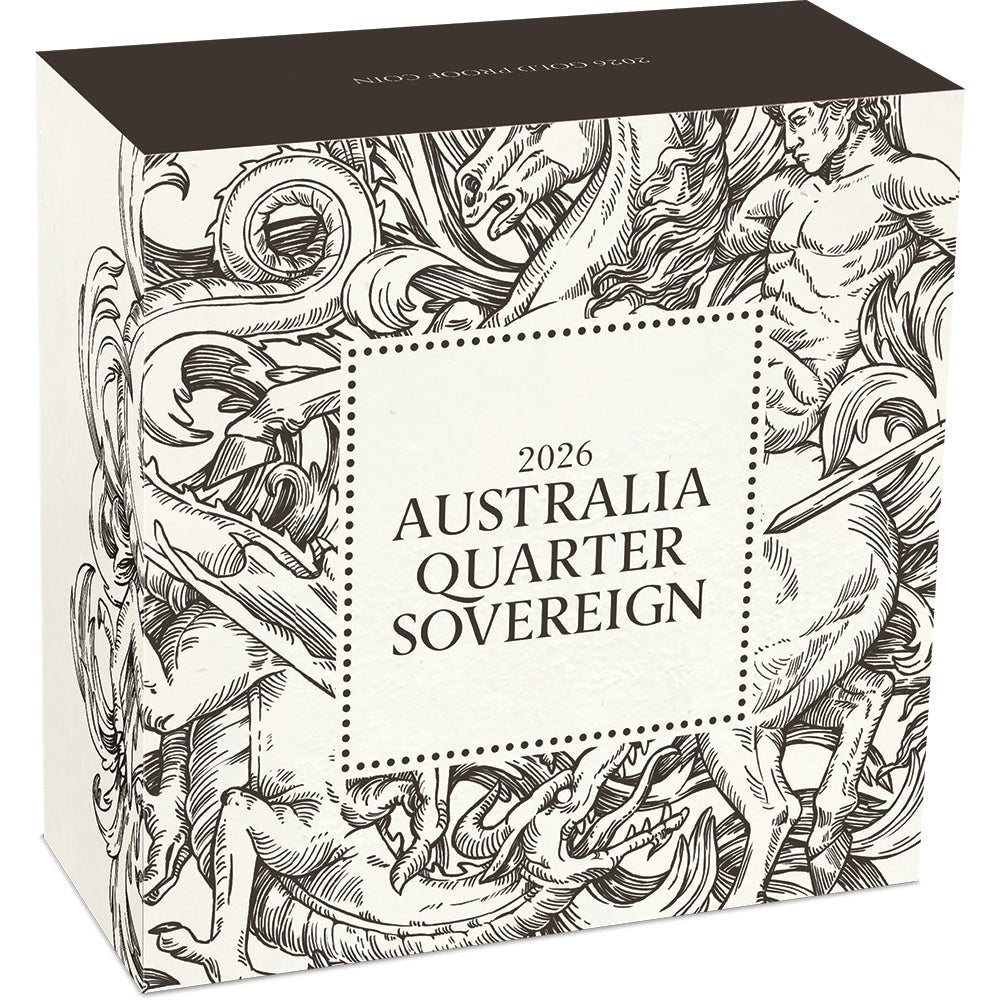 Australia Quarter Sovereign 2026 Gold Proof Coin Shipper