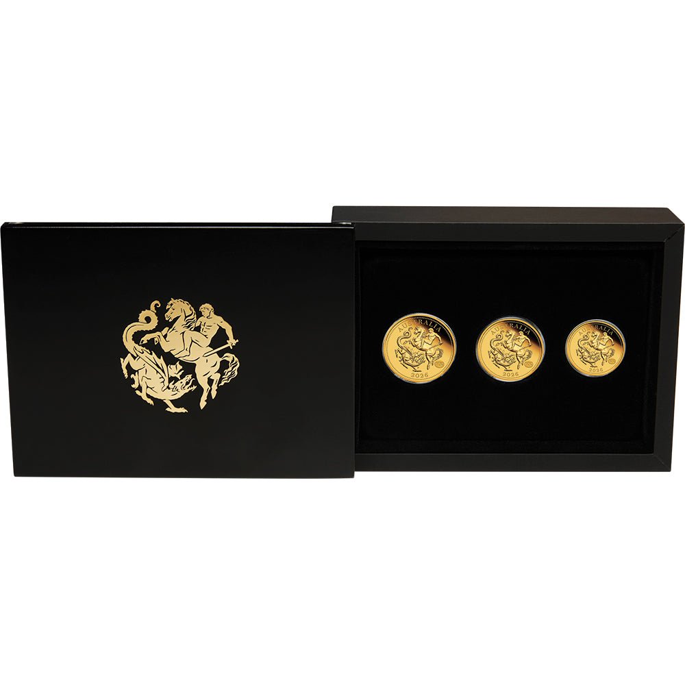 Australia Sovereign 2026 Gold Proof Three-Coin Set Case